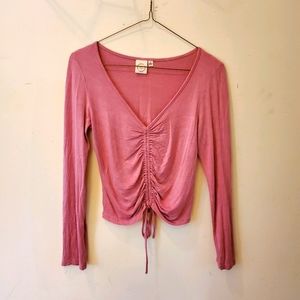 Cute pink crop top